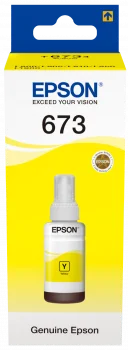 Epson 673 Yellow Ink Bottle 70ml For EcoTank L800 L810