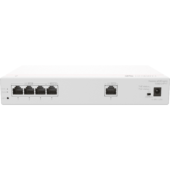 S380 Router (1GE WAN, 4GE LAN/PoE, 50W, Up to 150 Users)