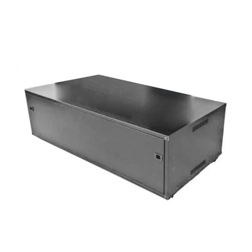 4 x 200Ah Battery Box Cabinet with Adjustable Feet - Black