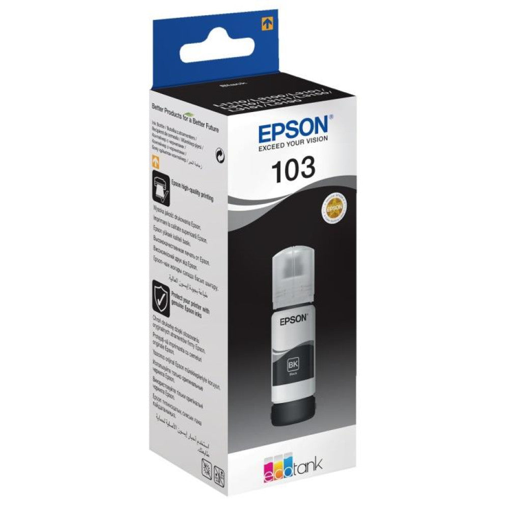 Epson 103 Black Ink Bottle 65ml EcoTank L5190 L3150