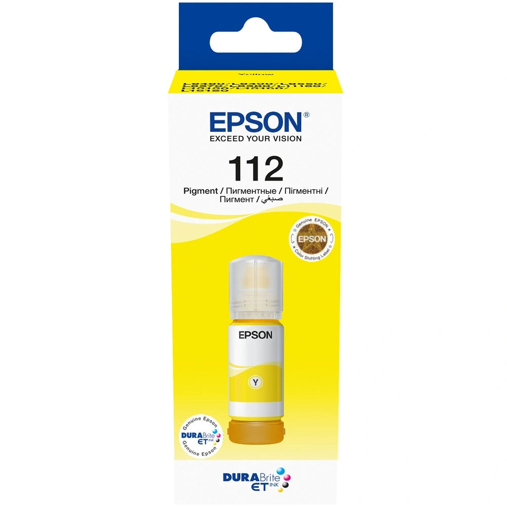 Epson 112 Yellow Ink Bottle 70ml for L6580 L15150 L15160