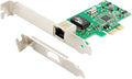 Mecer Gigabit Ethernet PCIe Network Card | 10/100/1000Mbps LAN Adapter with Low Profile Bracket