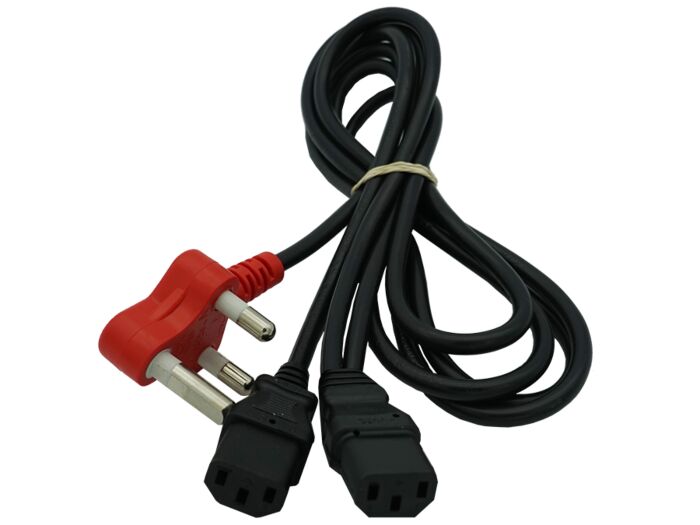 Dedicated Power Cable 2 Way 2 IEC For Dual Devices