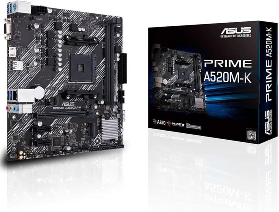 ASUS Prime A520M-K AMD AM4 Micro-ATX Motherboard