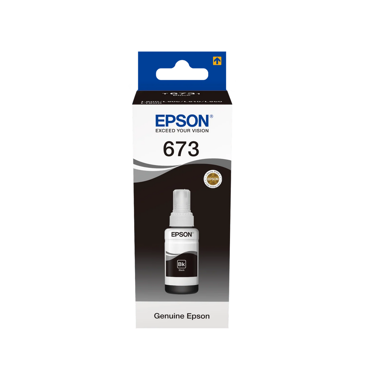 Epson 673 Black Ink Bottle 70ml for EcoTank L800 L810 L850