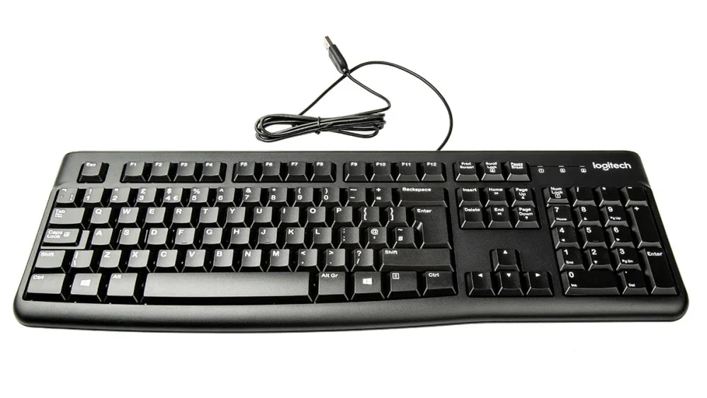 Logitech K120 Wired USB Keyboard - Black