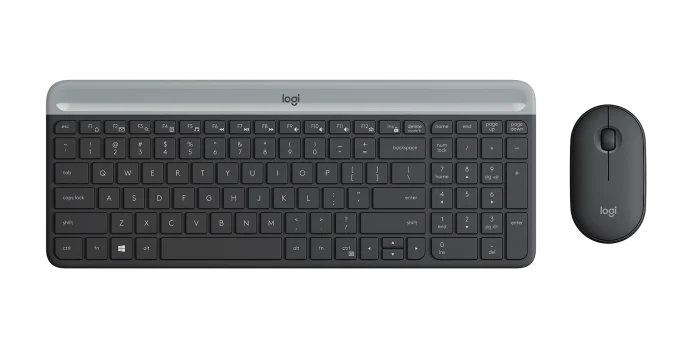 Logitech MK470 Wireless Keyboard And Mouse Graphite USB