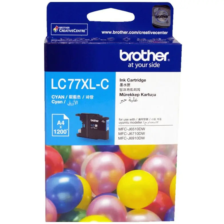 Brother High Yield Cyan Ink Cartridge For MFCJ6510DW