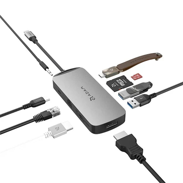 Adam Elements Casa Hub X USB-C 10-in-1 Aluminum Space Grey