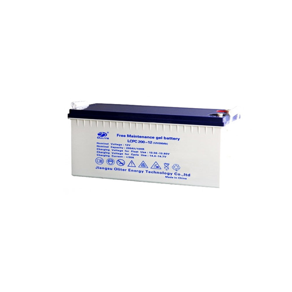 Oliter Gel 200Ah 12V Deep Cycle Battery Maintenance Free