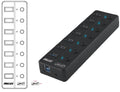 MECER USB 3.1 7 Port External Hub 5Gbps With Adapter