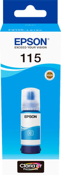 Epson 115 Ink Bottles Cyan 70ml EcoTank L8160 6200 pages 2300 Photos