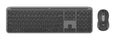 Logitech MK950 Graphite Bluetooth Keyboard and Mouse Combo