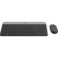 Logitech MK470 slim wireless keyboard and mouse combo in graphite with USB receiver.