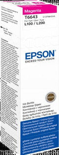 Epson 664 Magenta Ink Bottle 70ml (C13T66434A) for EcoTank L Series Printers