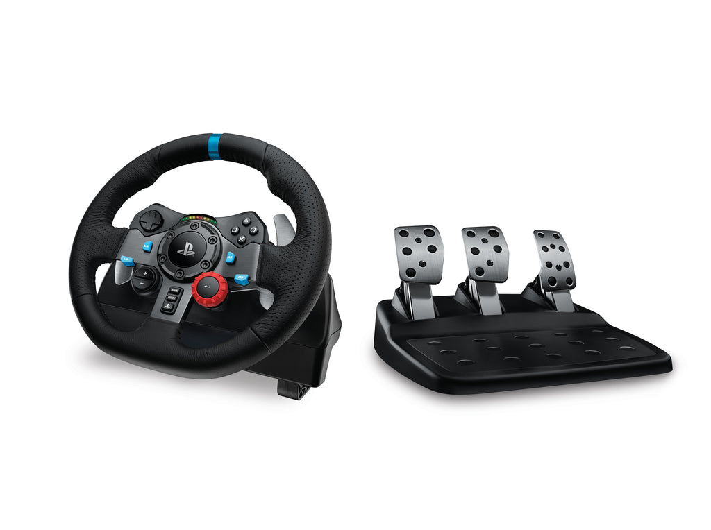 Logitech G29 Driving Force Racing Wheel - Gaming Accessory - PlayStation4 and PlayStation5 - Stainless steel paddle and hand stitched leather wheel