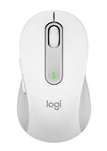 Logitech M650 Signature Wireless Mouse in Off White. Bluetooth and USB connectivity.