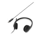 Logitech H340 USB Stereo Headset in Black, ideal for clear PC calls and comfortable use