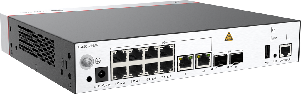 AC650-256AP 10*GE ports 2*10GE SFP+ ports manage up to 256 AP's