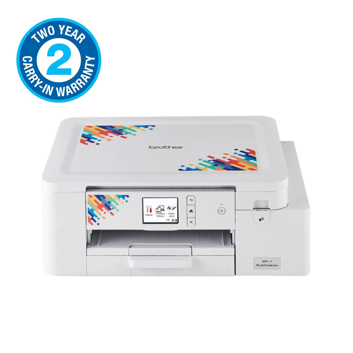 Brother SP-1 A4 Sublimation Printer with 2-year warranty, ideal for sublimation crafts and design projects.