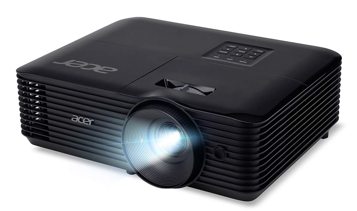 Acer PJ X1228i DLP 3D XGA Projector, 4800 Lumens, HDMI, WiFi. Includes a carrying bag and weighs 2.7kg.