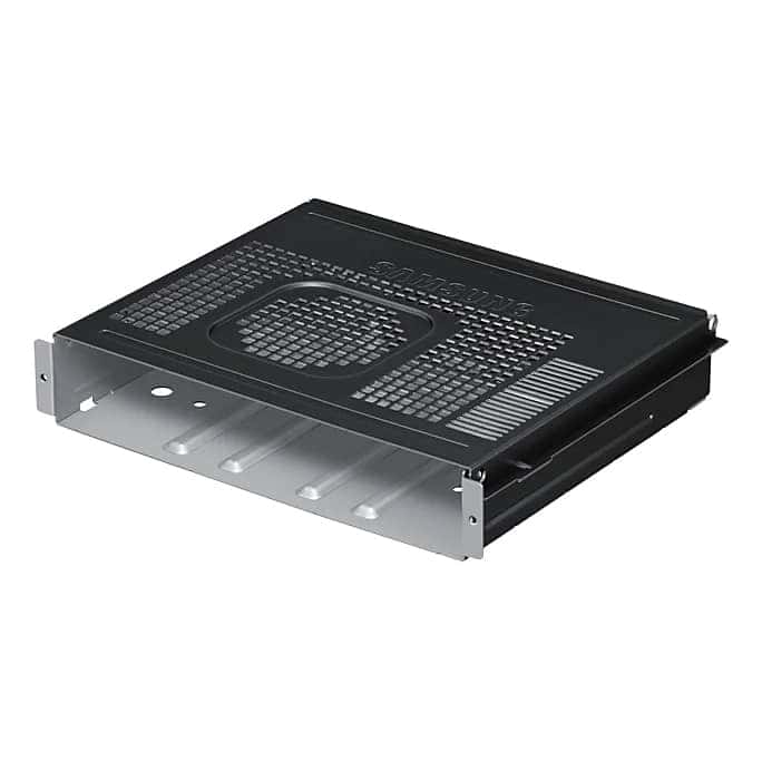 Samsung Flip Pro OPS Mount CY-PBRK200XEN for 75 and 85 inch displays, providing connectivity and mounting solution.
