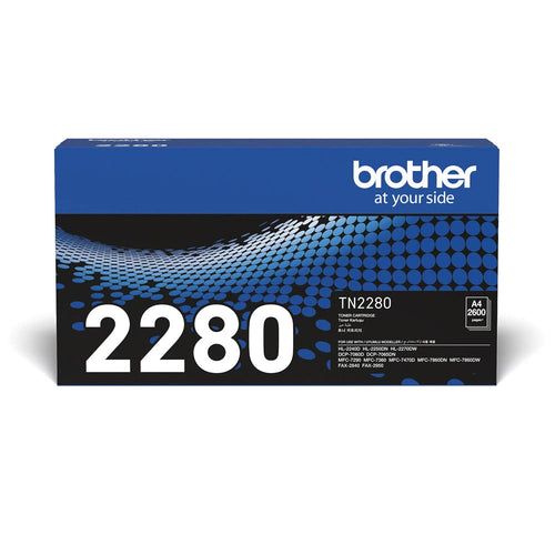 Brother TN-2280 black toner cartridge for HL-2240D, HL-2270DW printers.