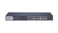 Hikvision L2 Smart Managed 24 Port PoE Switch with 2 SFP ports. High-performance networking solution.