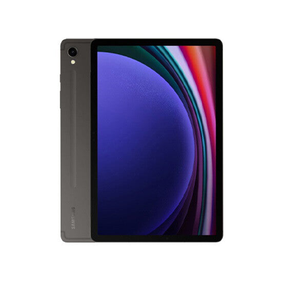 Samsung Galaxy Tab S9 11-inch 5G tablet with 12GB RAM and 256GB storage on a vibrant Dynamic AMOLED 2X display