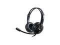 Mecer USB-C & USB-A Wired Stereo Headset with Microphone - Black