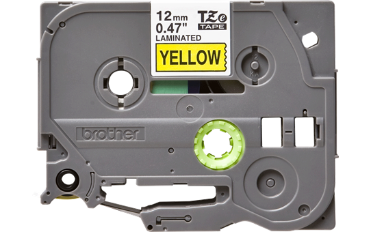 Brother TZE-631 P-touch TZe Laminated Label Tape | 12mm (0.47") Black on Yellow