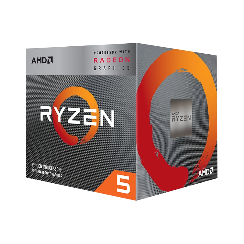 AMD Ryzen 5 3400G AM4 CPU 4 Core 8 Thread Vega Graphics 65W