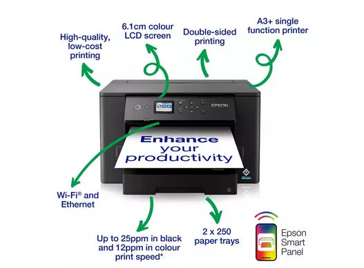 Epson WorkForce Pro A3+ Single Function Printer (32ppm, Wi-Fi)
