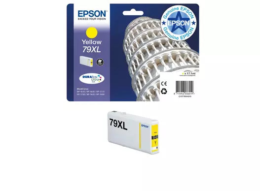 Epson Yellow XL Ink Cartridge (WF-5110DW/5190DW/5620DWF, 2,000 Pages)