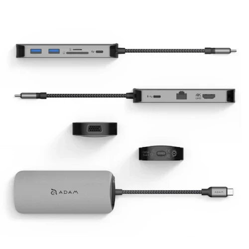 Adam Elements Casa Hub X USB-C 10-in-1 Aluminum Space Grey