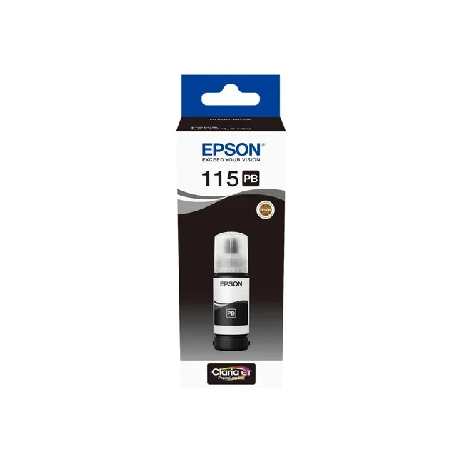 Epson 115 Pigment Black Ink Bottle 70ml (EcoTank L8160)