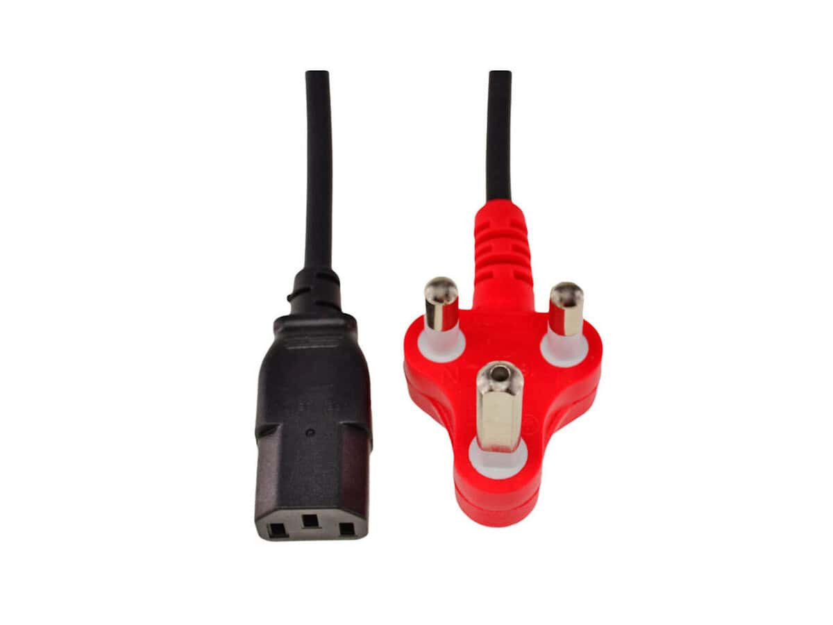Dedicated Kettle Plug Power Cord To Red 3 Pin Inlet