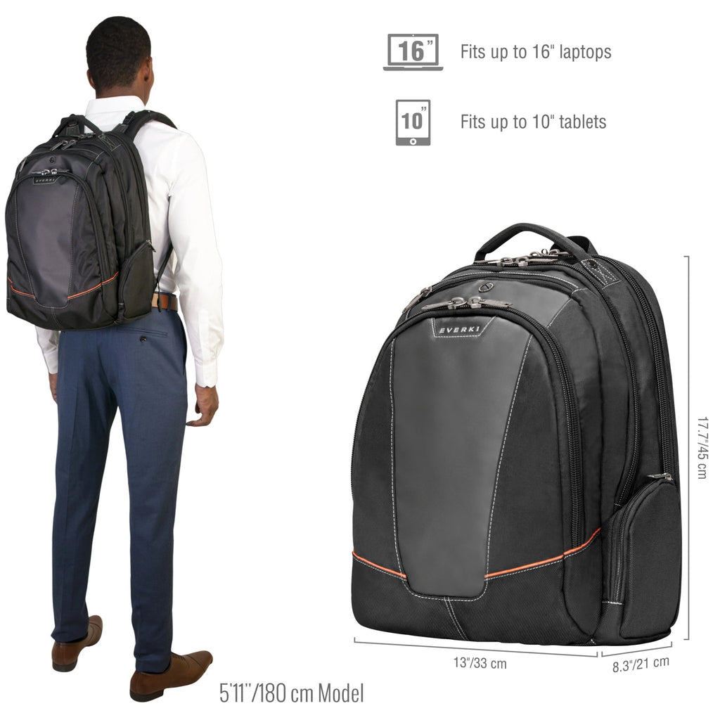 Everki Flight 16 Notebook Backpack For Laptops Travel