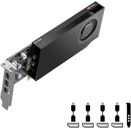 PNY NVIDIA Quadro A1000 Low Profile PCIe 4.0 8GB GDDR6