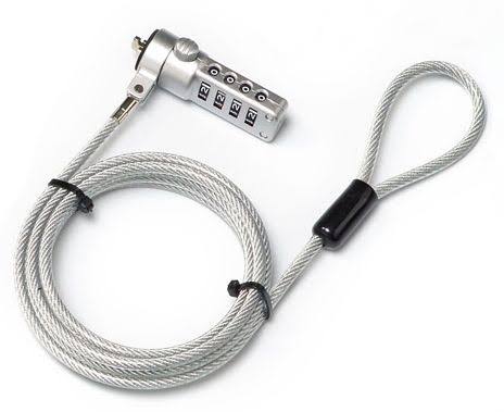 Mecer 4 Dial Notebook Cable Lock Resettable Combination