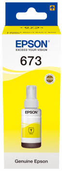 Epson 673 Yellow Ink Bottle 70ml For EcoTank L800 L810