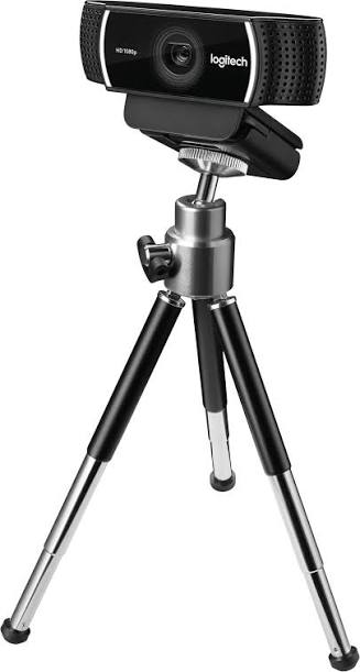 Logitech C922 Pro Stream Webcam with Tripod (1080p, Black)