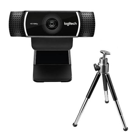 Logitech C922 Pro Stream Webcam with Tripod (1080p, Black)