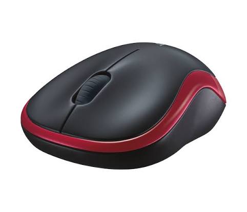 Logitech M185 Wireless Mouse - Red