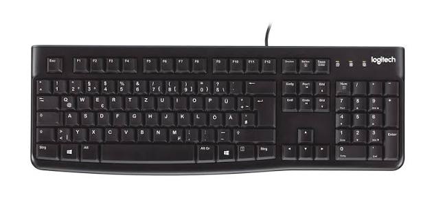 Logitech K120 Wired USB Keyboard - Black