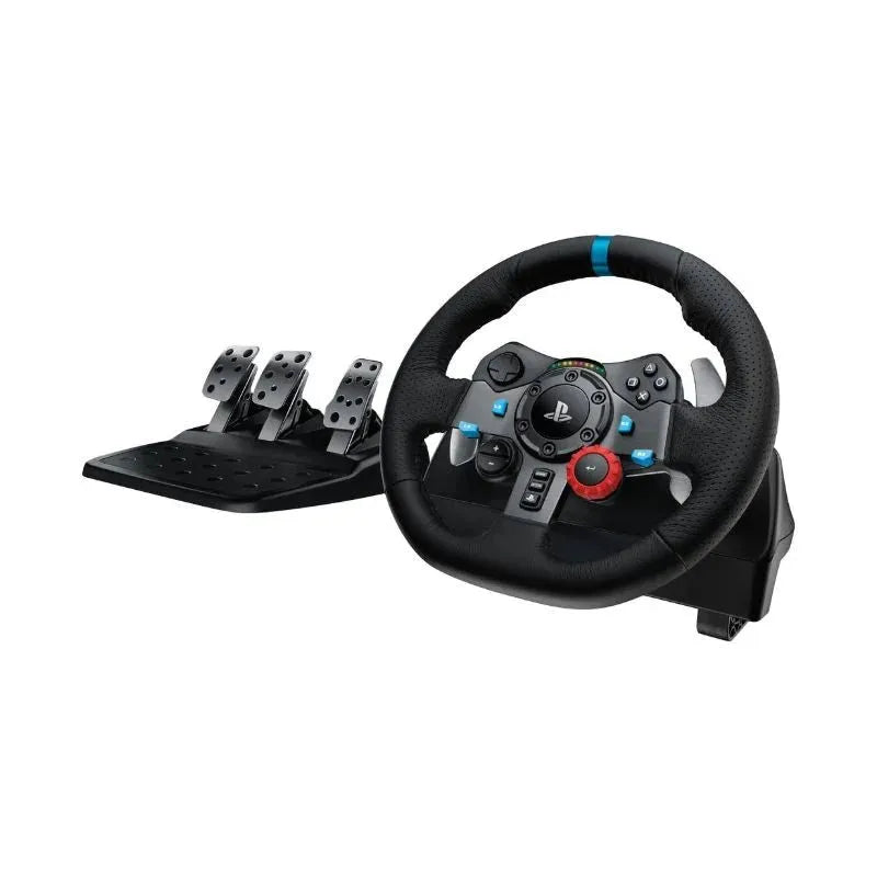 Logitech G29 Driving Force Racing Wheel - Gaming Accessory - PlayStation4 and PlayStation5 - Stainless steel paddle and hand stitched leather wheel