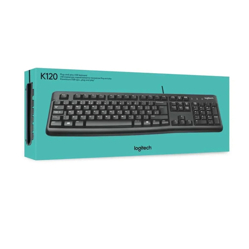 Logitech K120 Wired USB Keyboard - Black