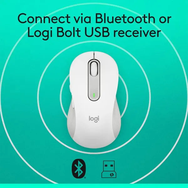 Logitech M650 Signature Wireless Mouse Off White Bluetooth