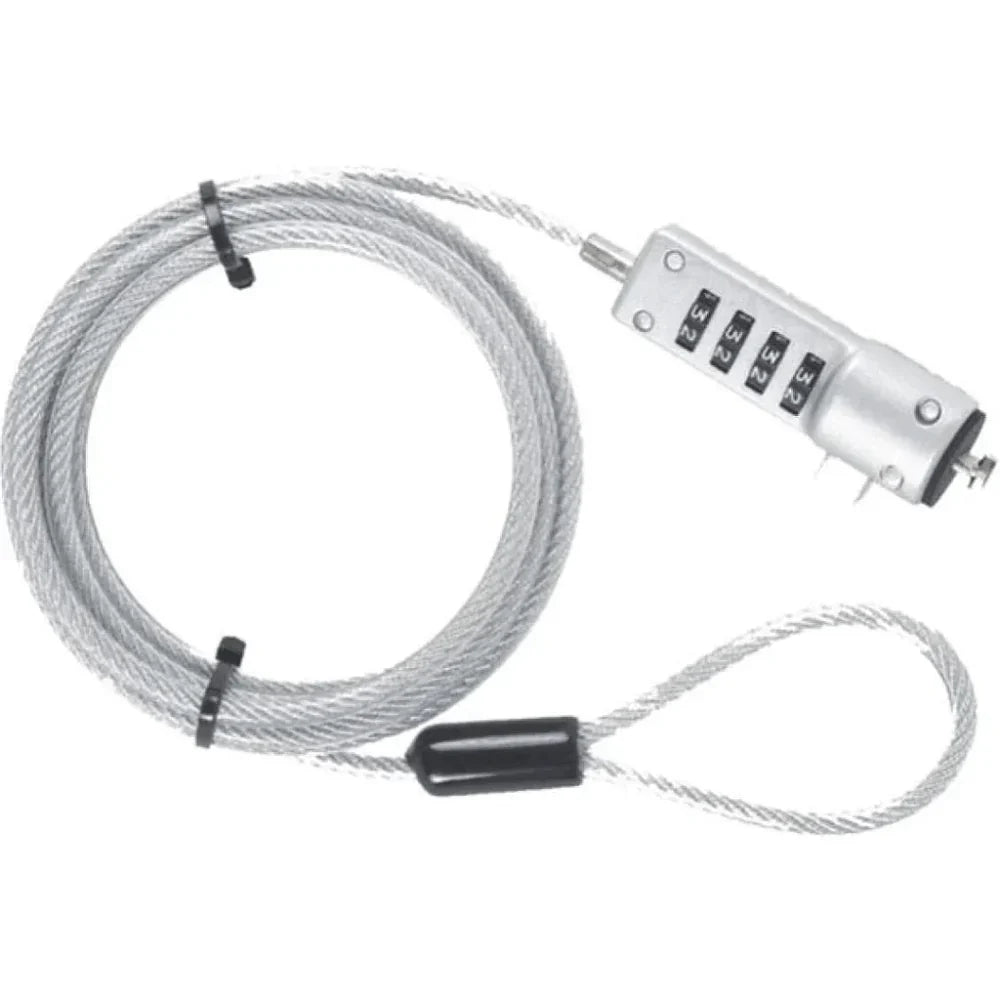 MECER 4 Dial Desktop Cable Lock Resettable 4 Digit Code