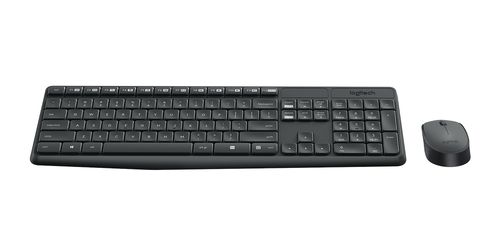 Logitech MK235 Wireless Keyboard And Mouse Graphite USB